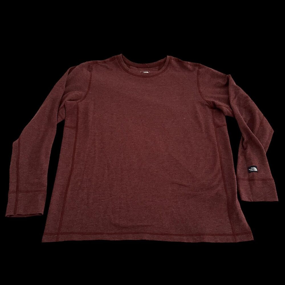 The North Face Crewneck Men XL Burgundy Sweater Pullover Camping Hiking Outdoor